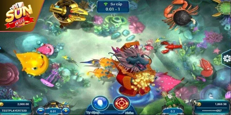 Đại Chiến Thái Bình Dương - Game Bắn Cá Đổi Thưởng Hot 2026 12 Sunwin Tập trung săn Boss và các mục tiêu đặc biệt để nhanh ăn thưởng đậm